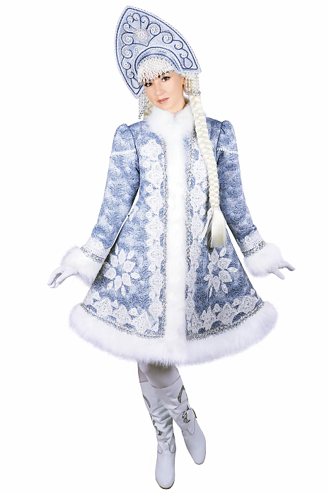 Голубой костюм Снегурочки "Топаз", мод. № 36