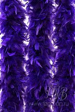 Фиолетовое боа из перьев
