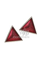 Эмблема петличная РККА, красный треугольник